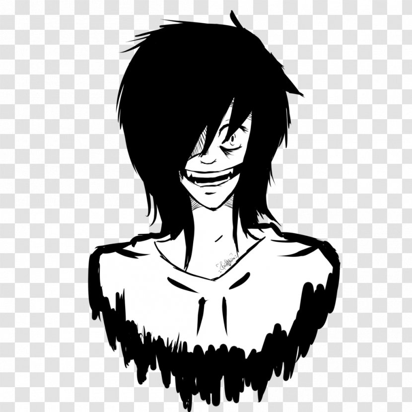 Jeff The Killer Drawing Photography - Silhouette Transparent PNG