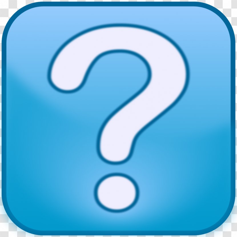 Question Mark Clip Art - Text - Blue Icon Transparent PNG