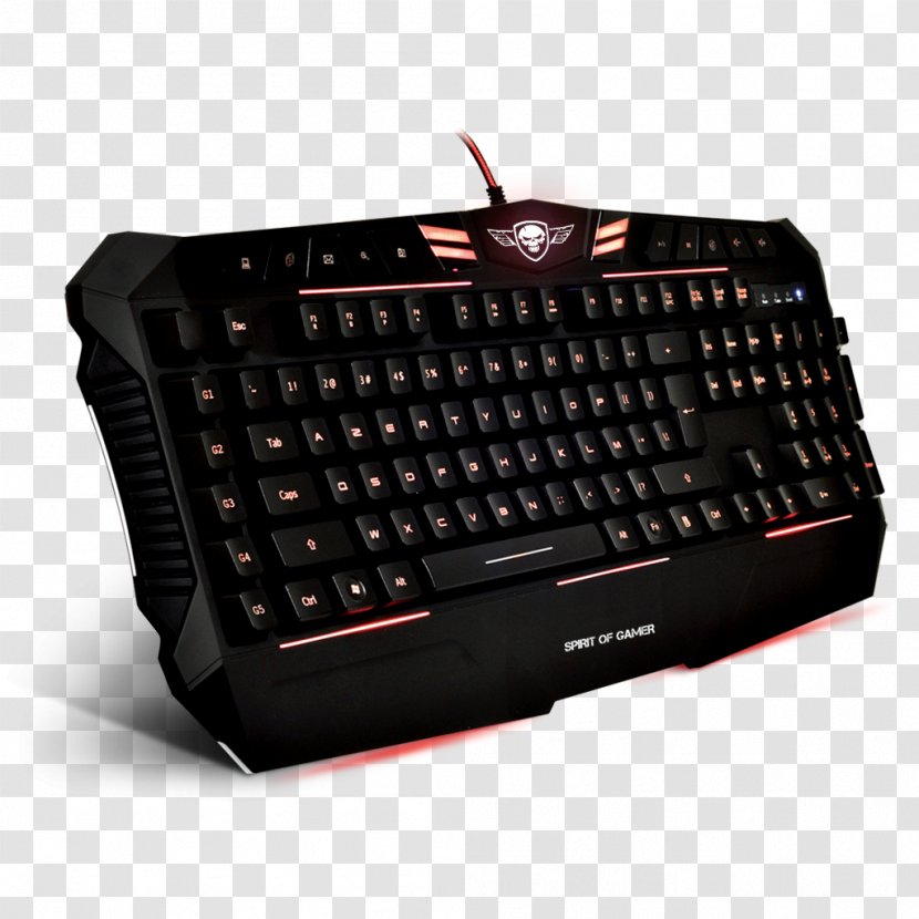 Computer Keyboard Spirit Of Gamer XPERT-K9 Mouse - Gaming Keypad Transparent PNG