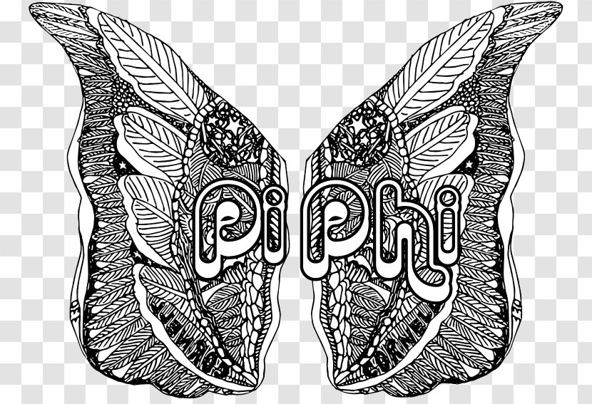 Moth /m/02csf Drawing Shoe Font - Invertebrate - Phi Beta Sigma Tattoos Transparent PNG