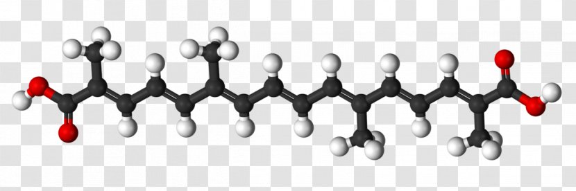 Unsaturated Fat Saturated And Compounds Fatty Acid - Molecule - Crocetin Transparent PNG