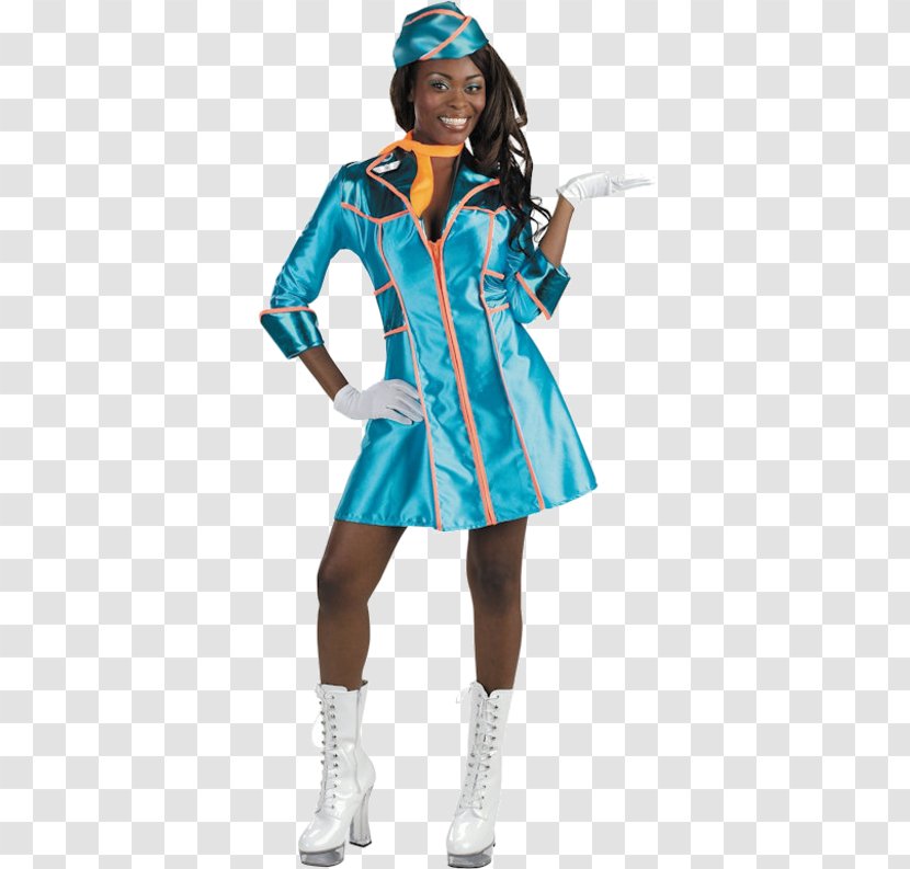 Halloween Costume Flight Attendant Adult Disguise - Woman Transparent PNG