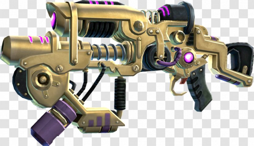 Saints Row IV Weapon Gun Gold - Plating Transparent PNG