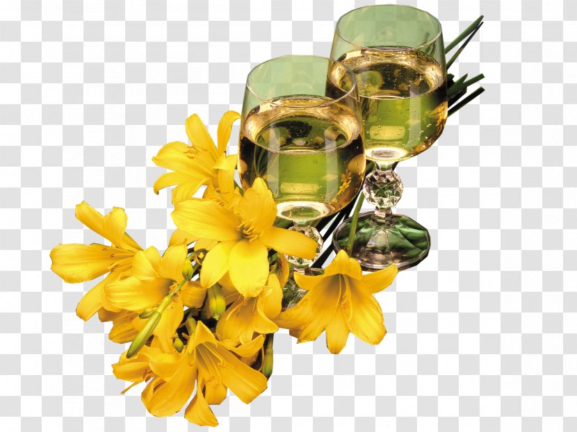 Party Birthday Alcoholic Drink - Flower Transparent PNG