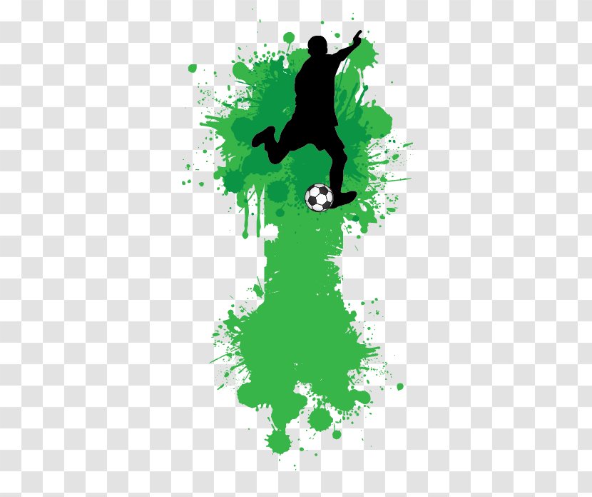 Football Player Sport Poster - Grass - Sports Figures Silhouettes Transparent PNG