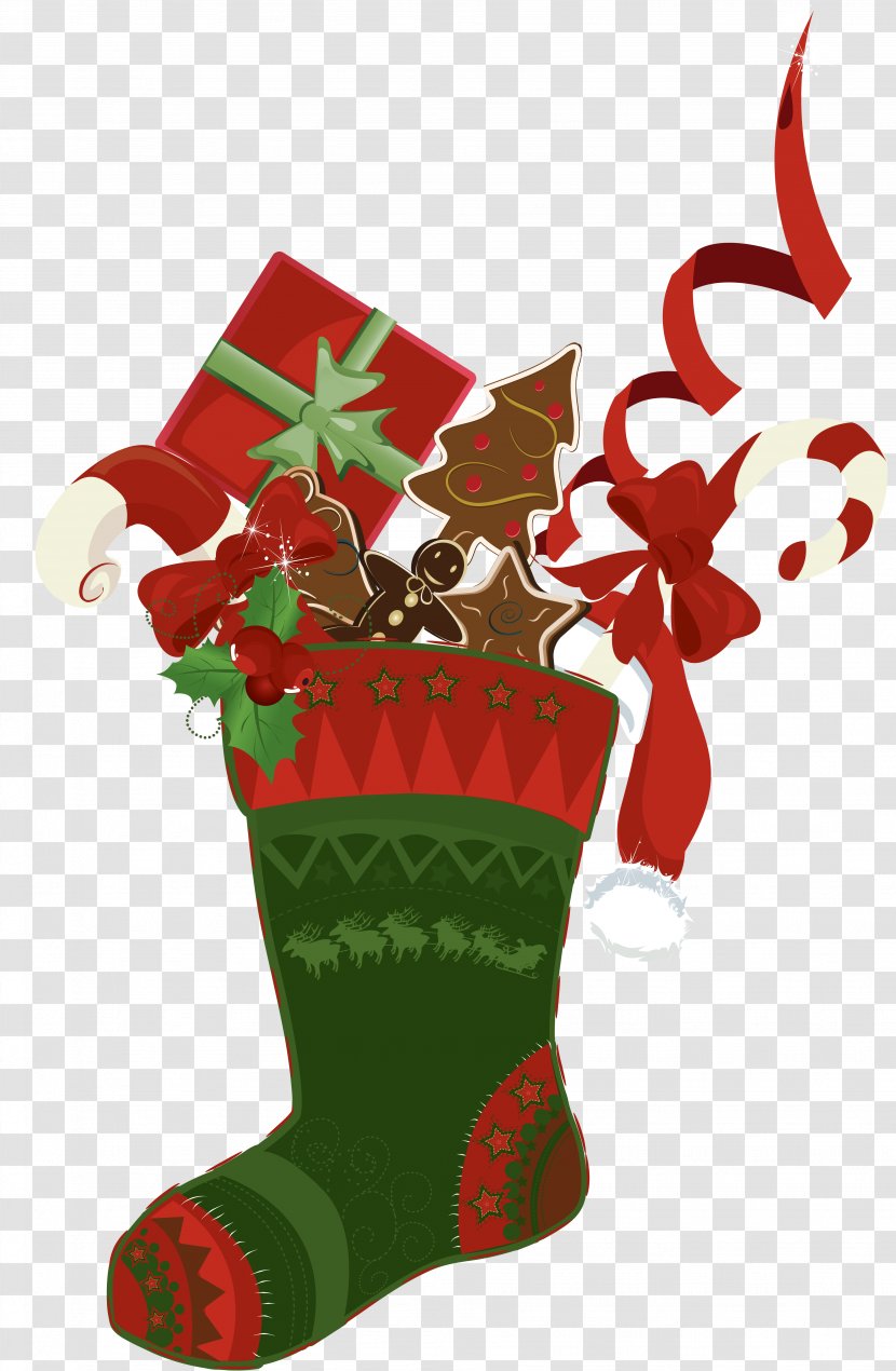 Christmas Stockings Decoration Drawing - Gift Transparent PNG