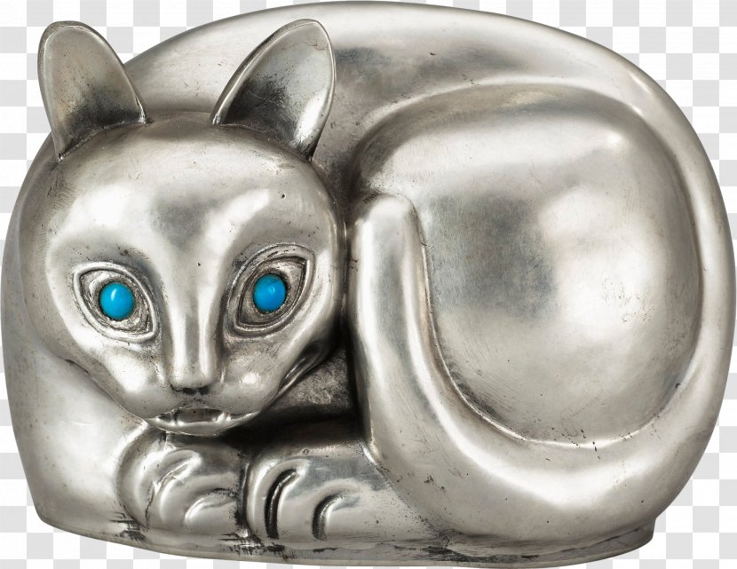 Sven-Harry's Art Museum Svenskt Tenn Hjo Whiskers Siamese Cat - Nils Fougstedt - Silver Transparent PNG