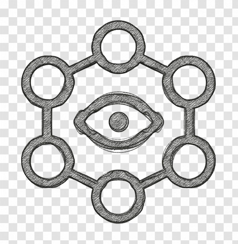 Abstract Icon Eye Geometric - Metal Auto Part Transparent PNG