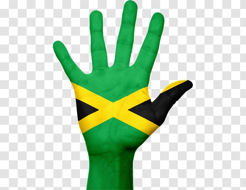 Flag Of Jamaica Stock.xchng Image Hand - Haiti Transparent PNG
