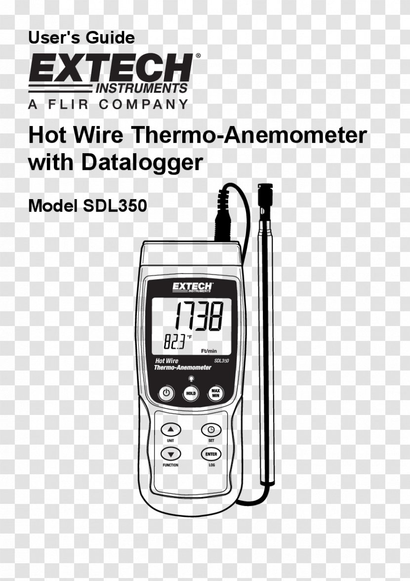 Extech Instruments FLIR Systems Data Logger Measuring Instrument Thermometer - Vi Manual Transparent PNG