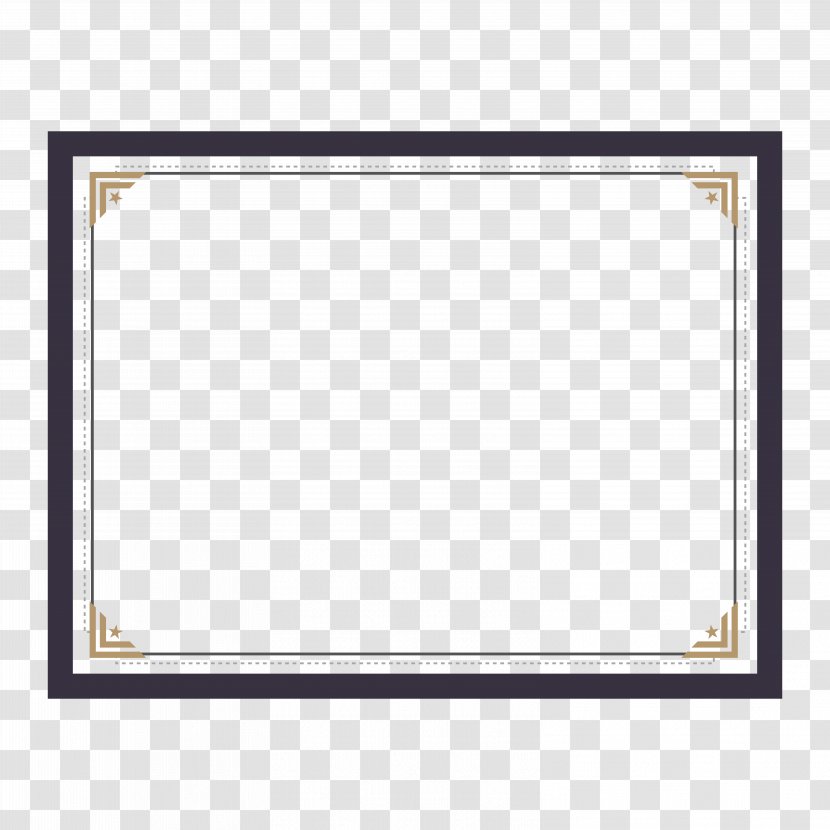 Text Picture Frame Pattern - Rectangle - Certificate Border Design Transparent PNG
