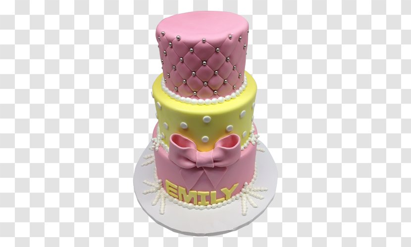 New York City Birthday Cake Bakery Frosting & Icing Layer - PINK CAKE Transparent PNG