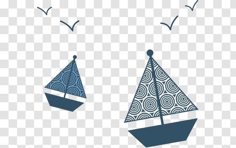 Ferry Watercraft - Vector Blue Boat Transparent PNG