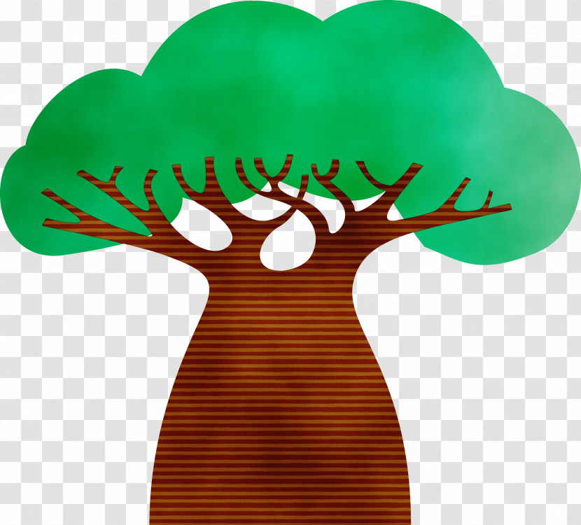 Green Font M-tree Meter Tree Transparent PNG