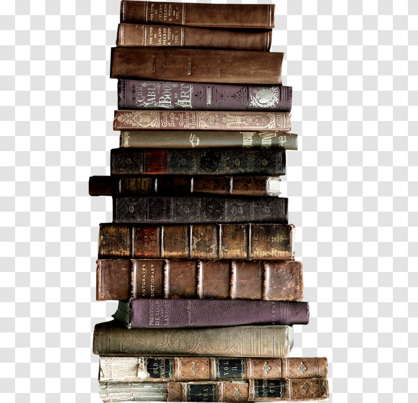 Used Book Reading Clip Art - Wood Stain - A Pile Of Books Transparent PNG