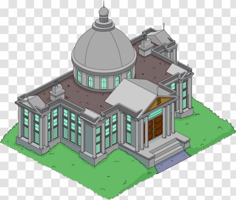 The Simpsons: Tapped Out Mr. Burns Waylon Smithers Homer Simpson Manor House - Springfield - Houses Transparent PNG