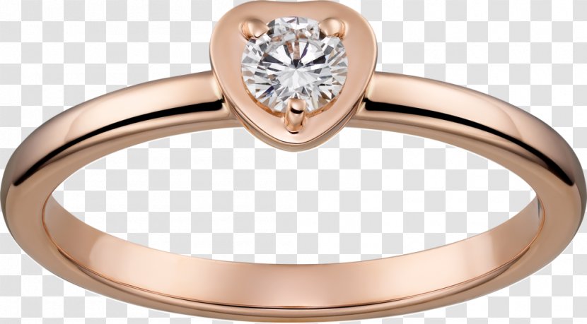 Ring Carat Cartier Diamond Brilliant - Sortija Transparent PNG