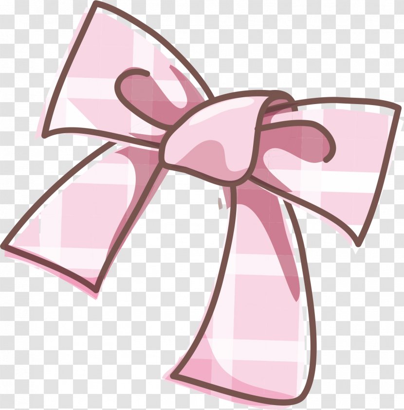 Pink Shoelace Knot Illustration - Flower - Bow Transparent PNG
