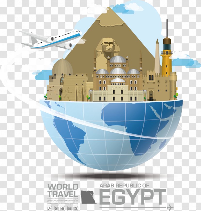Royalty-free Infographic Illustration - Stock Photography - Decorative Building Egypt Attractions Transparent PNG