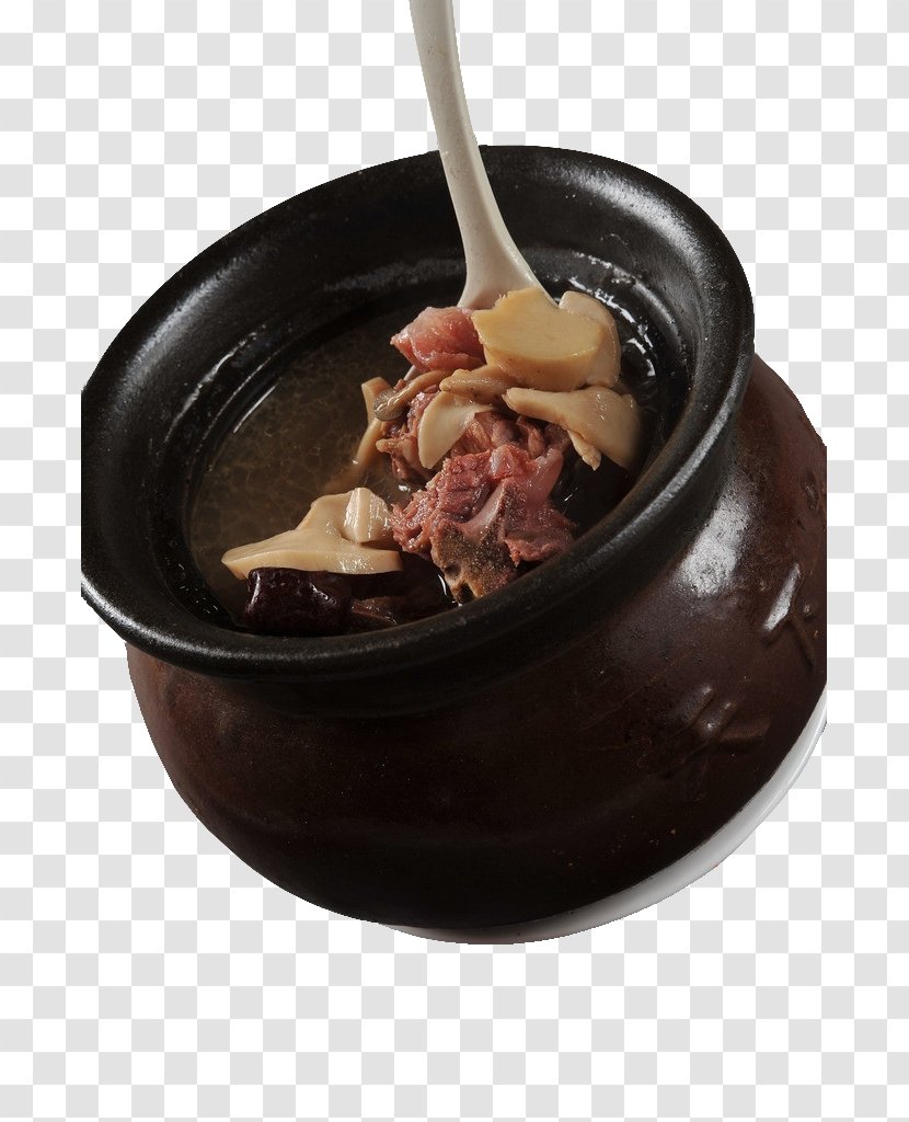 Pork Ribs Soup Mushroom Cuisine Meat - Olla - Crock Of Transparent PNG