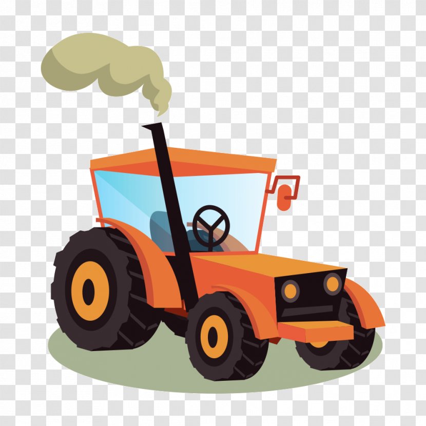 Tractor Agricultural Machinery Agriculture Icon - Vehicle - Creative Transparent PNG