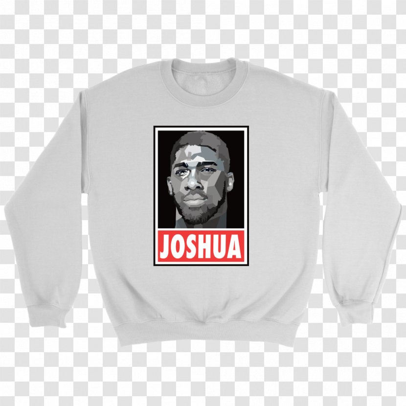 T-shirt Hoodie Crew Neck Sleeve Clothing - Anthony Joshua Transparent PNG