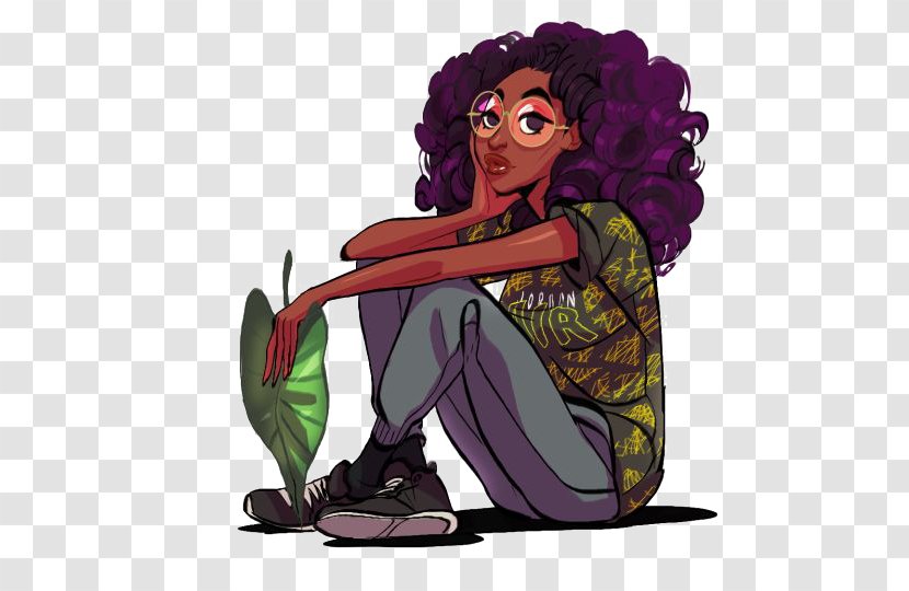 Drawing Cartoon Character Illustration - Sitting - Street Beat Girls Transparent PNG