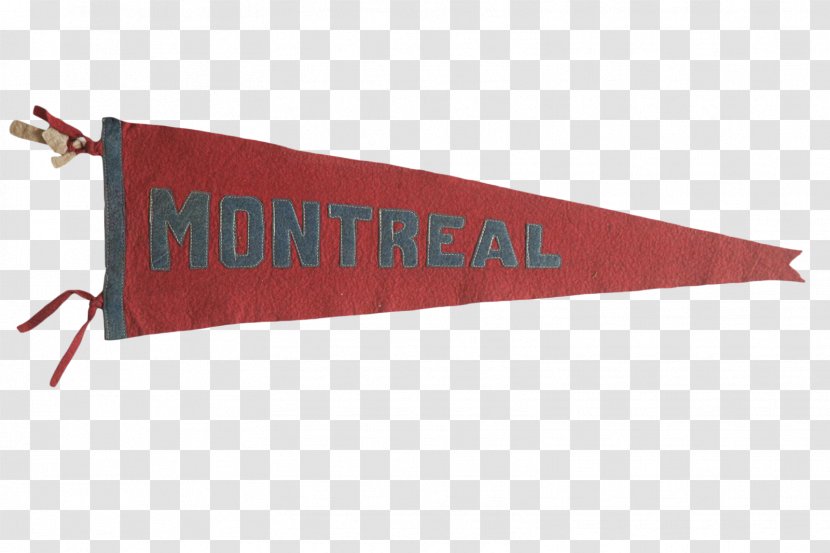 Montreal Flag Felt Pennon Union Jack - Yellow Transparent PNG