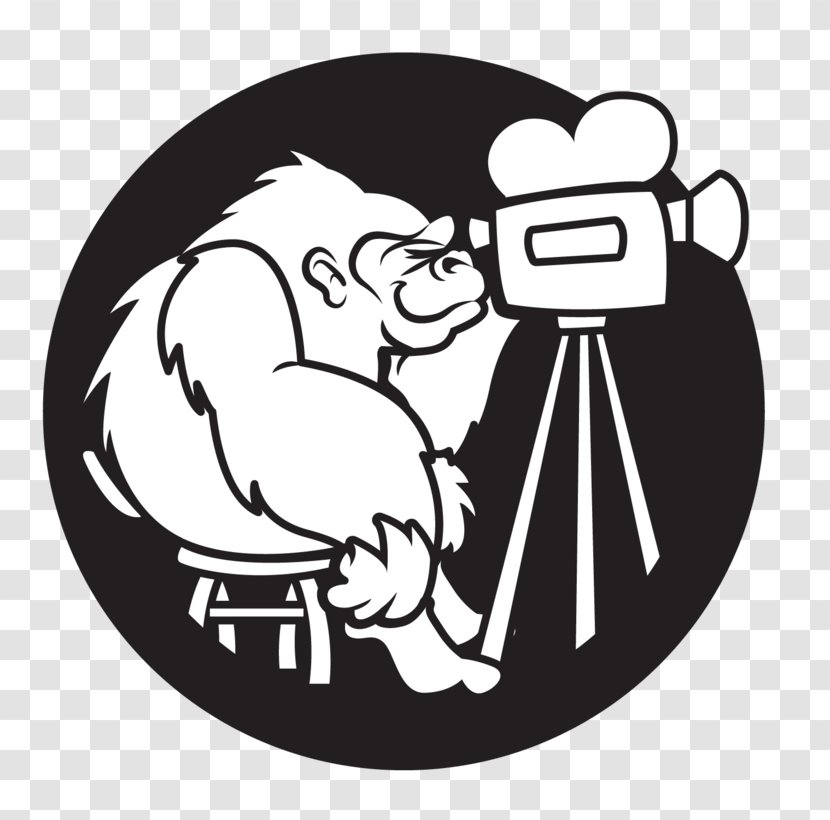 Mammal Human Behavior Clip Art - Silhouette - Gorila 3d Transparent PNG