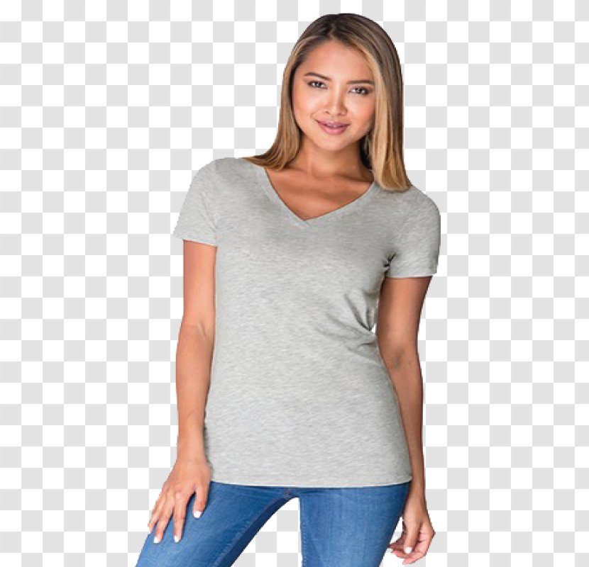 T-shirt Sleeve Neckline Clothing Sizes - Garments Model Transparent PNG