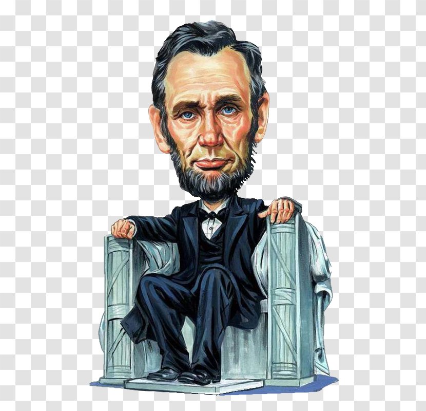 Abraham Lincoln Memorial Caricature Lincoln's Birthday Knob Creek Farm - Chafee Transparent PNG