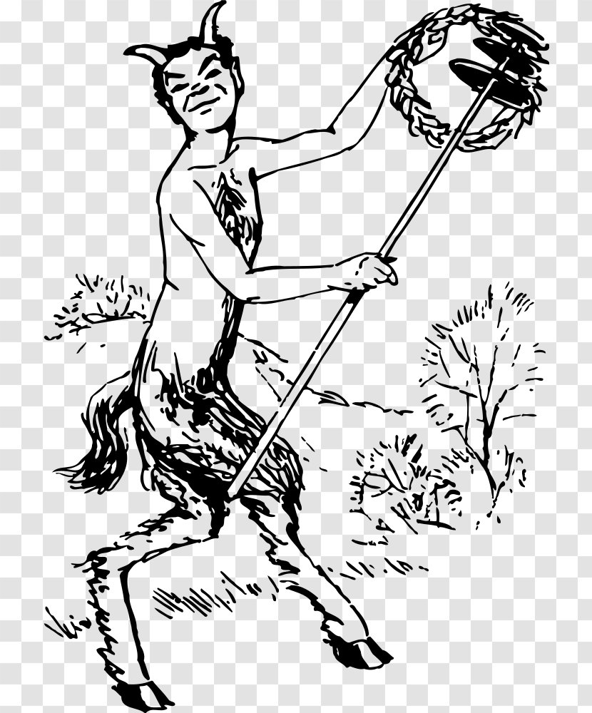 Drawing Satyr Greek Mythology Satire Clip Art - Wikimedia Commons Transparent PNG
