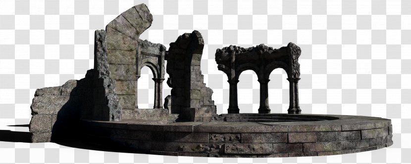 Monument Iron Maiden - Ruins Transparent PNG