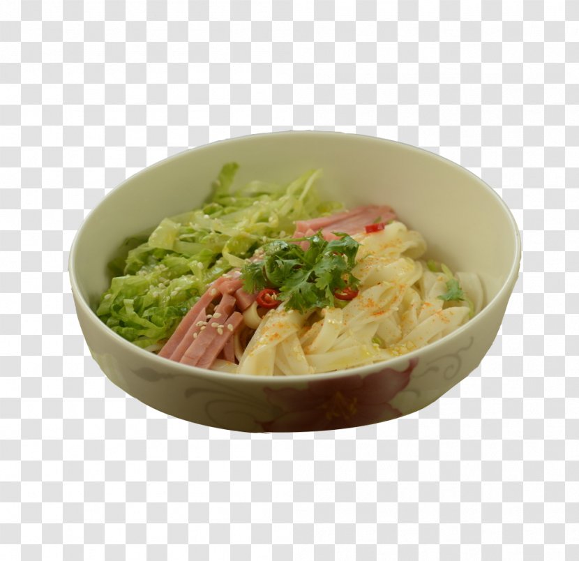 Noodle Soup Chinese Cuisine Thai - Photography - The Product Of Ham And Cabbage Transparent PNG