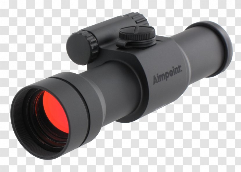 Aimpoint AB Red Dot Sight Hunting Reflector - Silhouette - Sights Transparent PNG