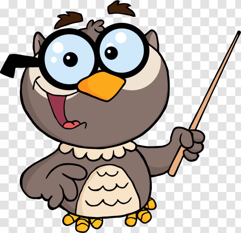 Teacher Owl Royalty-free Clip Art - Beak - Cartoon Transparent PNG