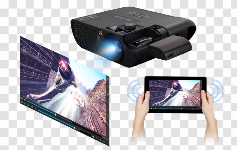 Multimedia Projectors ViewSonic LightStream PJD5555W Digital Light Processing 1080p - Gadget - Cinema Projector Transparent PNG