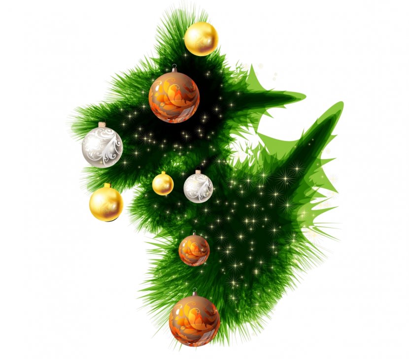 Christmas Tree Ornament Garland Tinsel - Decoratie Transparent PNG