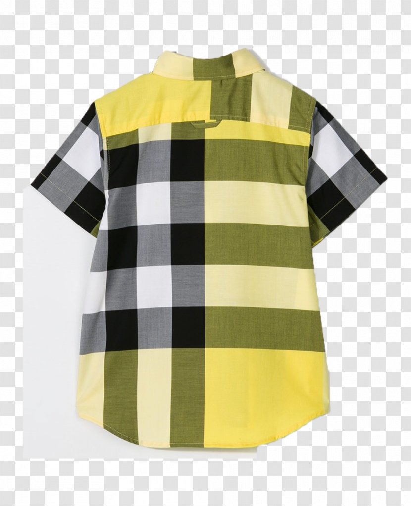 T-shirt Boys Burberry Check Collar Polo Shirt Clothing - Tops - Plaid Vest Transparent PNG