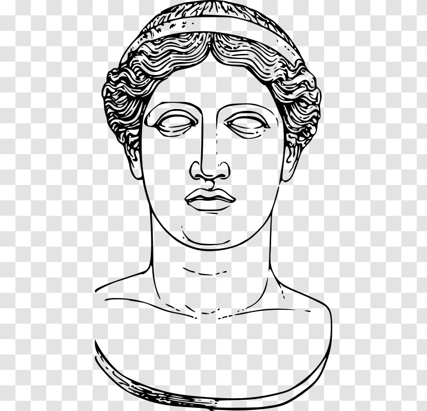 Hera Statue Sculpture Clip Art - Greek Mythology - Nose Transparent PNG