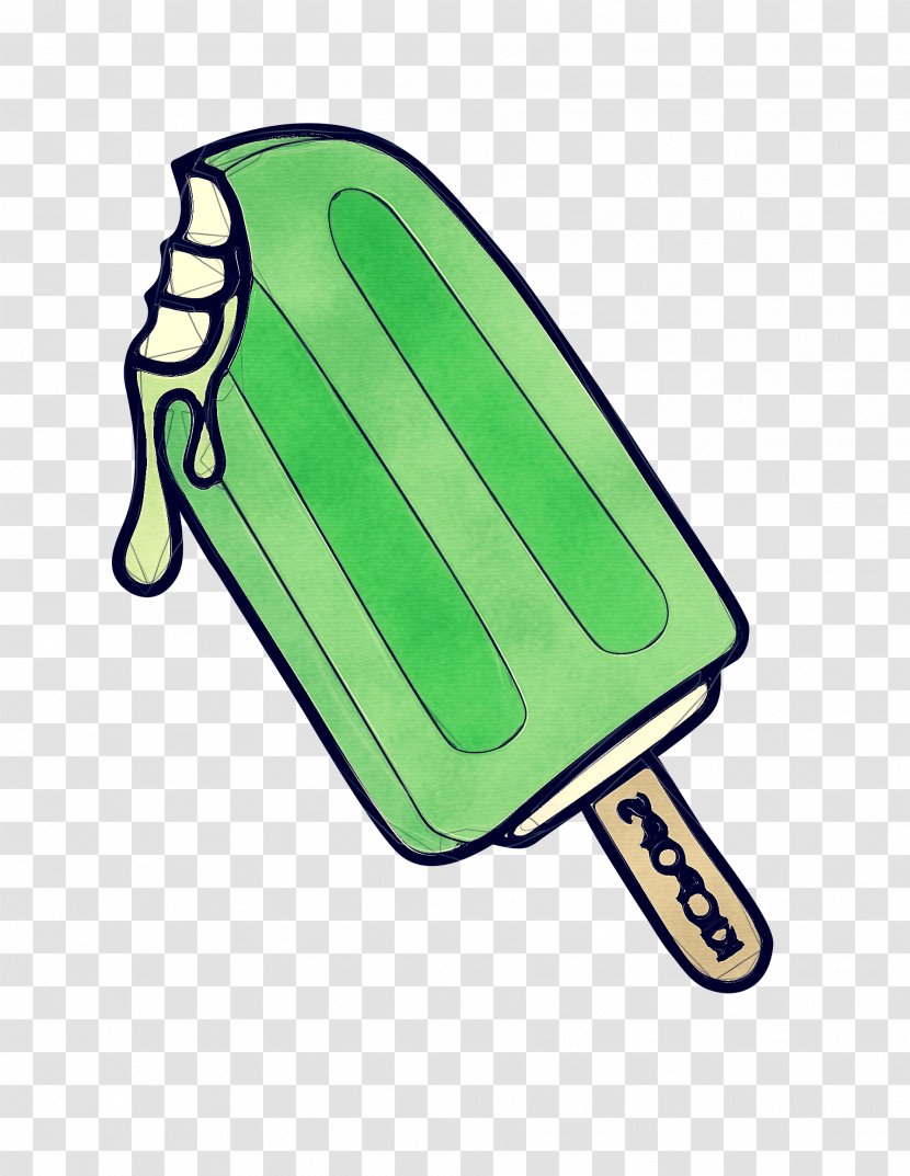 Green Clip Art Ice Cream Bar Frozen Dessert Pop Transparent PNG