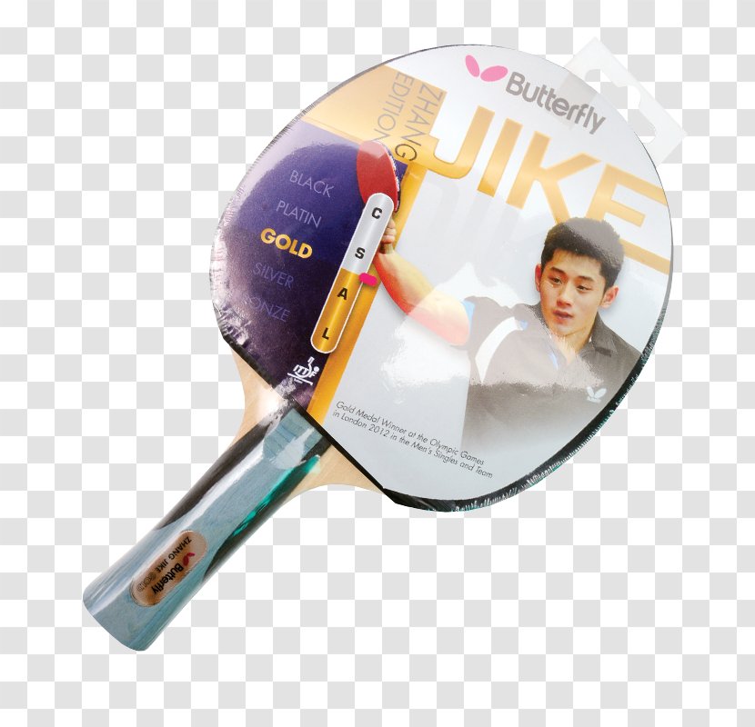 Ping Pong Paddles & Sets 2018 World Team Table Tennis Championships Butterfly Racket - Platinum - Zhang Jike Transparent PNG