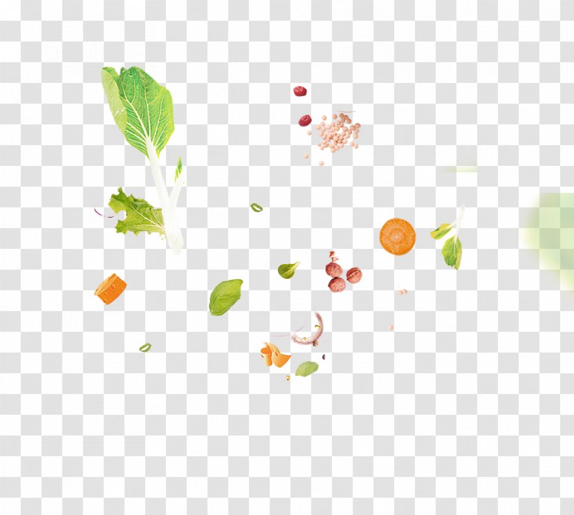 Vegetable Fruit Food - Salad - Green And Fresh Floating Material Transparent PNG