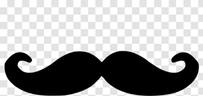 Moustache Cartoon - Eyewear - Blackandwhite Transparent PNG