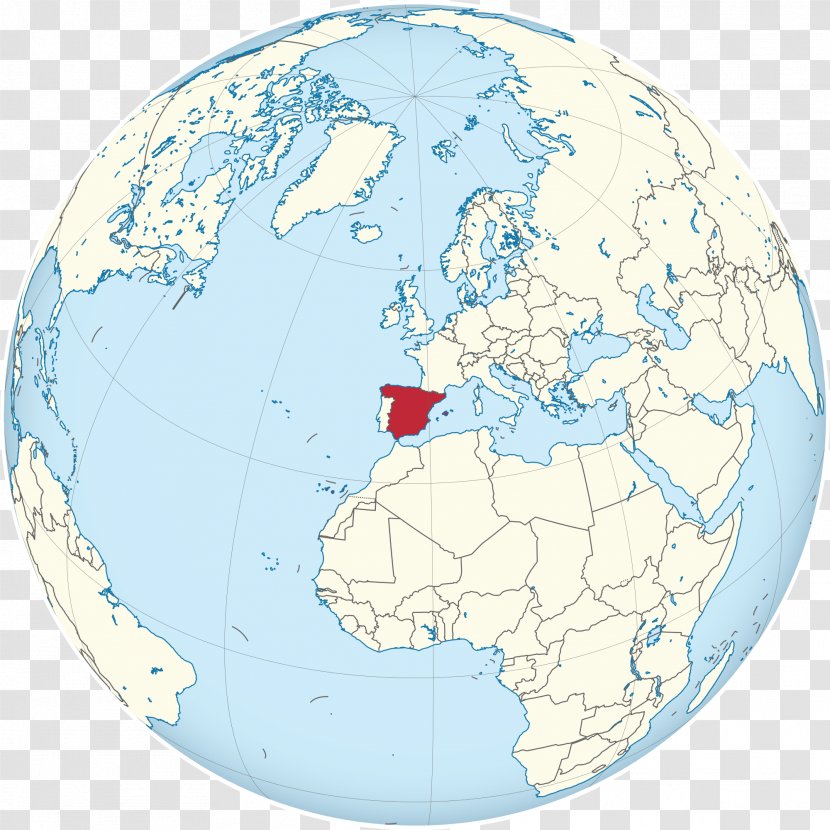 Globe Spain World Map - Wikipedia Transparent PNG