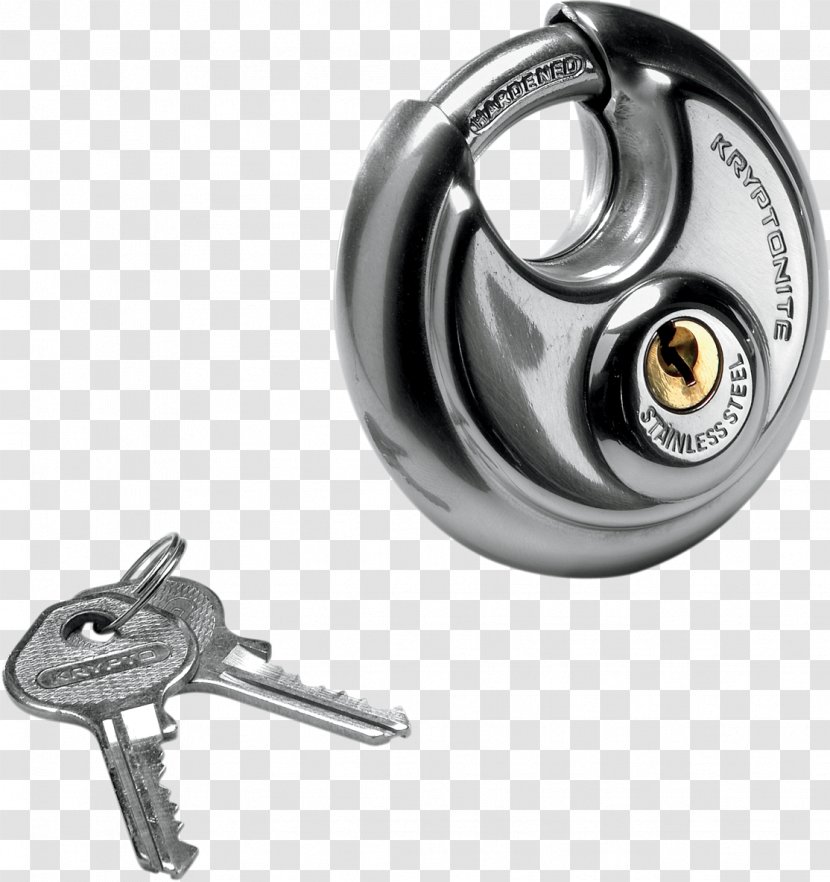Kryptonite Lock Disc-lock Bicycle Key - Keyhole - Chain Transparent PNG