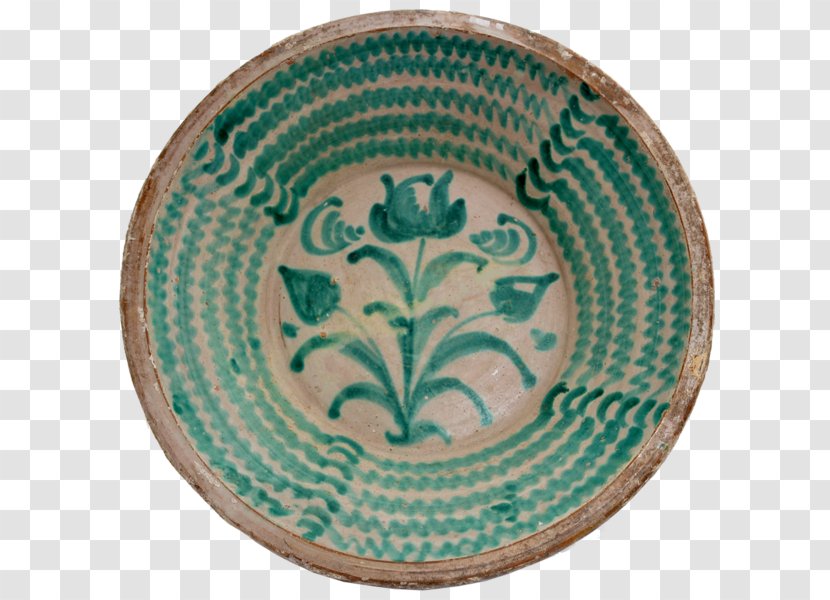 Teal Pattern Turquoise Circle M RV & Camping Resort - Tableware - 1st Century Pottery Transparent PNG