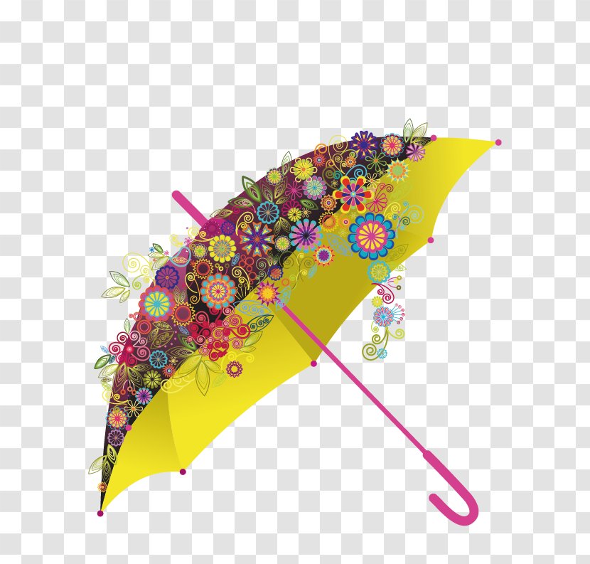 Umbrella - Cdr - Vector Yellow Transparent PNG