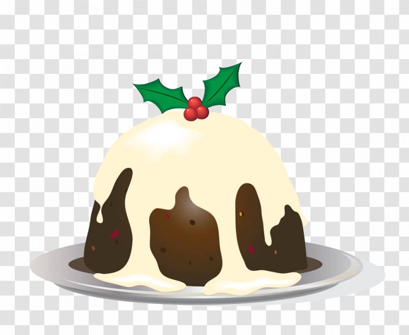 Christmas Pudding Brandy Figgy Bread Cake - Dessert - The Frozen Dairy Plate. Transparent PNG