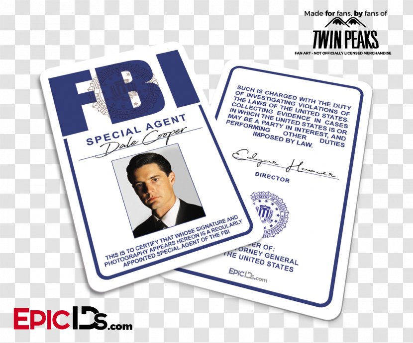 Dale Cooper Dana Scully Special Agent Federal Bureau Of Investigation Identity Document - Police Transparent PNG